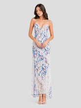 Boho Tiered Ruffle Floral Halter Maxi Dress