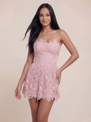Floral Embroidered Mesh Bodycon Mini Dress